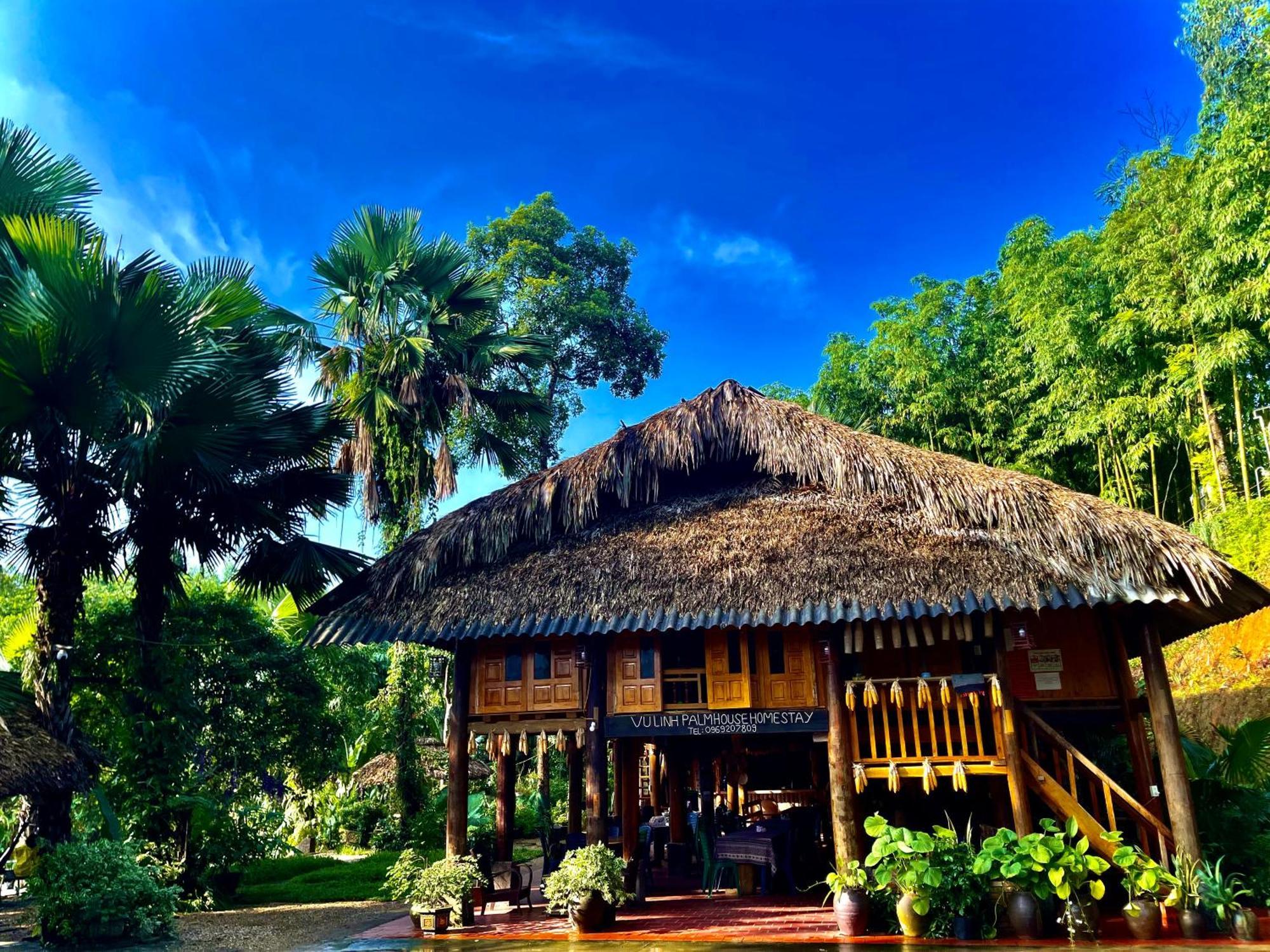 Vu Linh Palm House Homestay - Bungalow Yen Bai Eksteriør billede