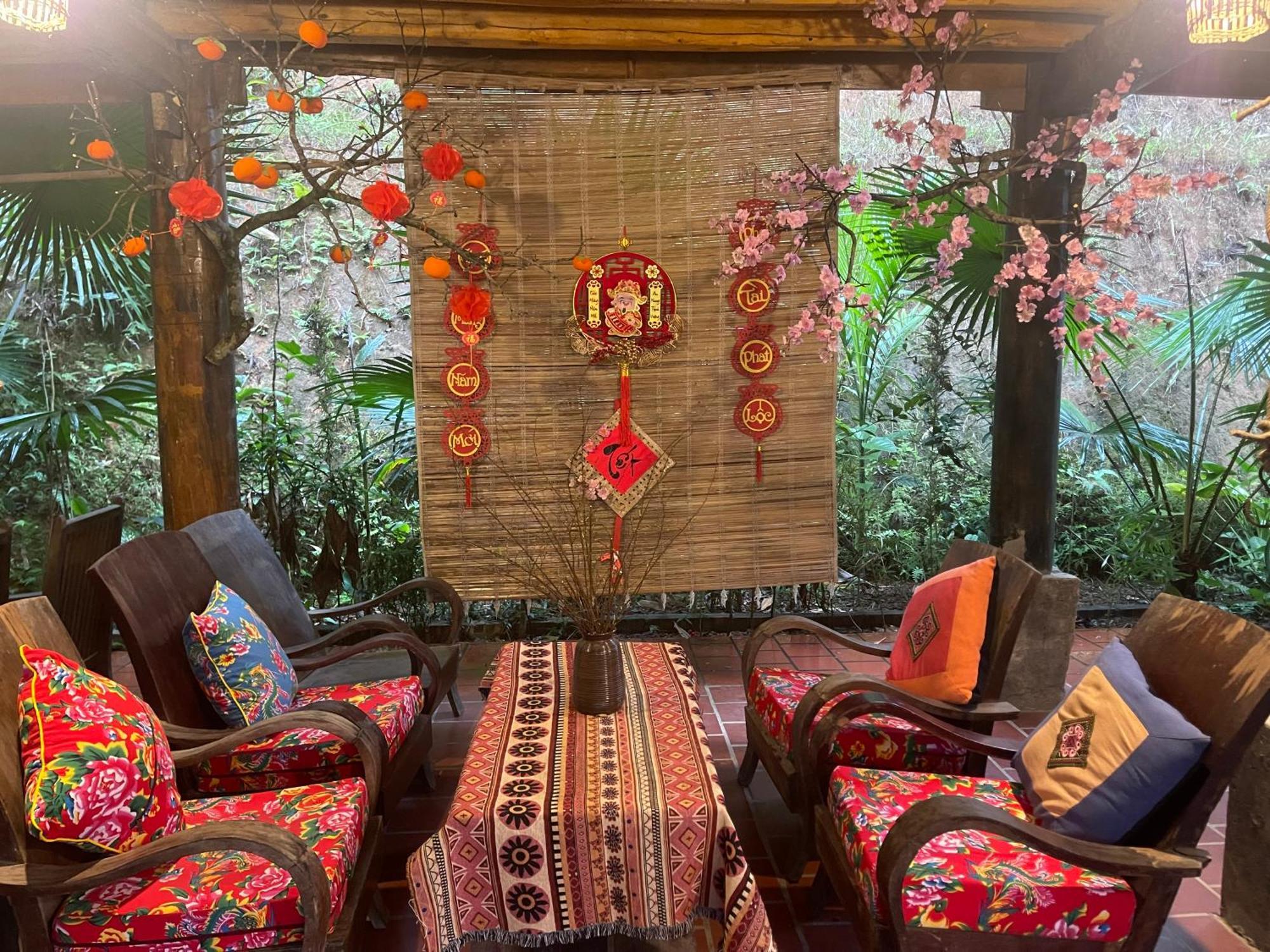 Vu Linh Palm House Homestay - Bungalow Yen Bai Eksteriør billede