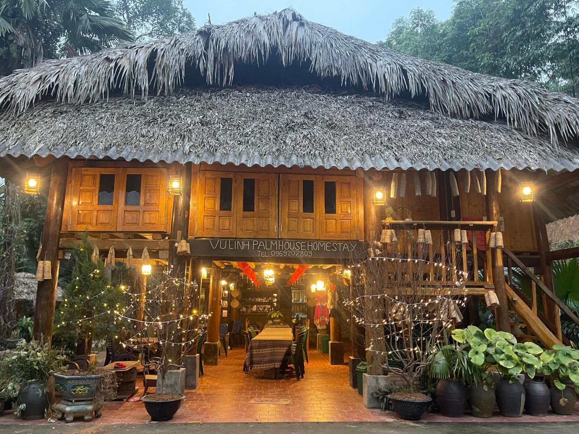 Vu Linh Palm House Homestay - Bungalow Yen Bai Eksteriør billede